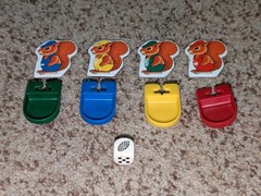 The Squirrel Game Board Game – Ravensburger 1987 Almost Complete but Playable