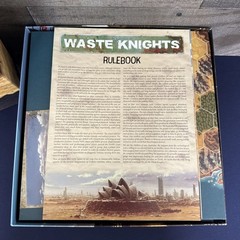 Waste Knights 2nd Ed Board Game Kickstarter All-In Big Box Post-Apoc Complete