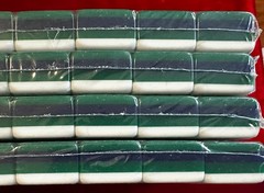 DARK GREEN – 4 Layer Acrylic Mahjong Tiles Full American Set 160 Tiles US SELLER