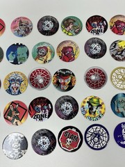 Vintage POGs, Milk Caps Lot, Horror, Monsters, Skulls, USED, 55, See Description