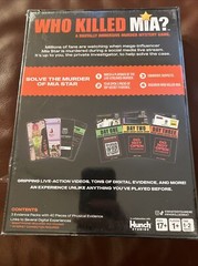 Who Killed Mia: A Digitally Immersive Murder Mystery Board Game NEW SEALED