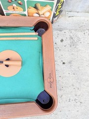 Vintage Milton Bradley Pivot Pool Table Top Game 1972 Complete W/ Box *READ*