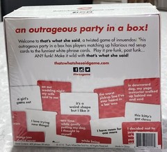 That’s What She Said – The Twisted Party Game, New, Sealed box