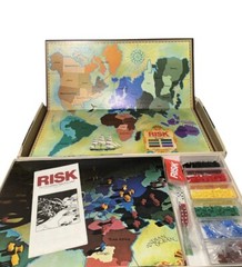 Risk Board Game 1980’s War Strategy EUC 2/5 Unopened World History Kids Game