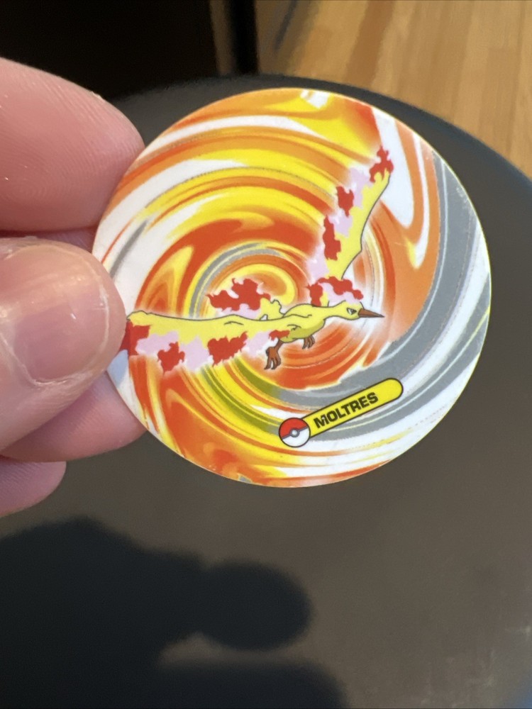 Pokemon Pogs Moltres Tazos Sabritas Taps Mexico Nintendo Tazo 2007 Collectable