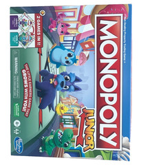 Hasbro Monopoly Junior Board Game 2 Games In 1 Level 1 & 2 Ages 4+ New In Box