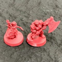 6pcs Mentor Dwarf Knight Rogue Hero Warriors Heroquest Board Game Minis Toy