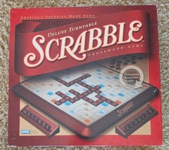 Scrabble Deluxe Turntable Edition Board Game 2001 Parker Bros COMPLETE