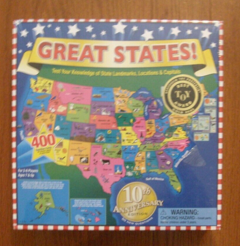 GREAT STATES! Game 10th Anniversary Edition – Sealed / New!