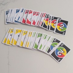 Mattel Uno Dos Second Edition Card Game for 2 to 4 Players Ages 7 Years and Up