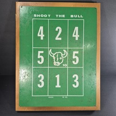 Vintage Drueke No 403 Shoot The Bull Magnetic Wall Art Bar Pub Party Family Game