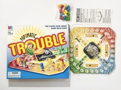 Vintage 1986 Trouble Board Game Pop O Matic Milton Bradley Complete & Works