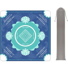 Eueiykw Mahjong Mat for Table 31.5 inches x x 0.17 inches, Blue