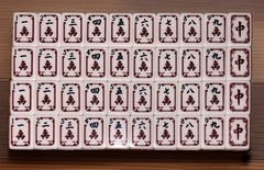 American Mahjong Tiles 160 Engraved 1.4” Acrylic Tiles •Racks & Pushers •Mat