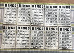 46 Vintage Milton Bradley Co Cardboard Bingo Cards for Replacements & Crafts