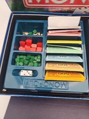 VINTAGE Monopoly Deluxe Edition COMPLETE Parker Brothers 1995 Golden Sealed $$