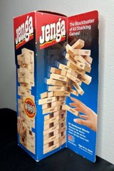 Vtg 1995 Jenga Classic Block Stacking Game Hardwood Milton Bradley 8+ USA Sealed