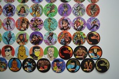 1995 Mortal Kombat Dunkin Tazos /1992 Mortal Kombat Midway 2 Series Pogs 12/13+