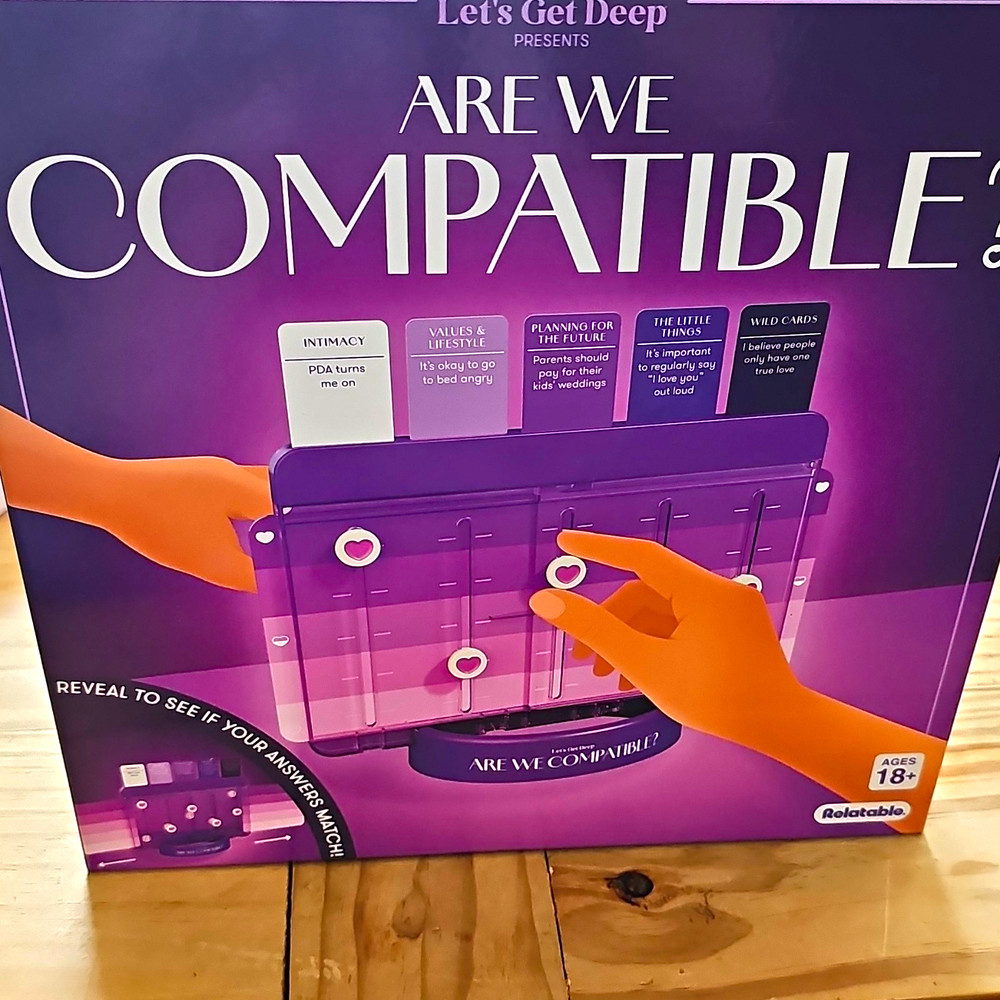 Let’s Get Deep Are We Compatible? Compatibility Board Game 200 Questions 18+ 2P