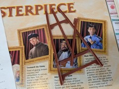 VINTAGE Masterpiece Art Auction Game COMPLETE Parker Brothers 1996 90s