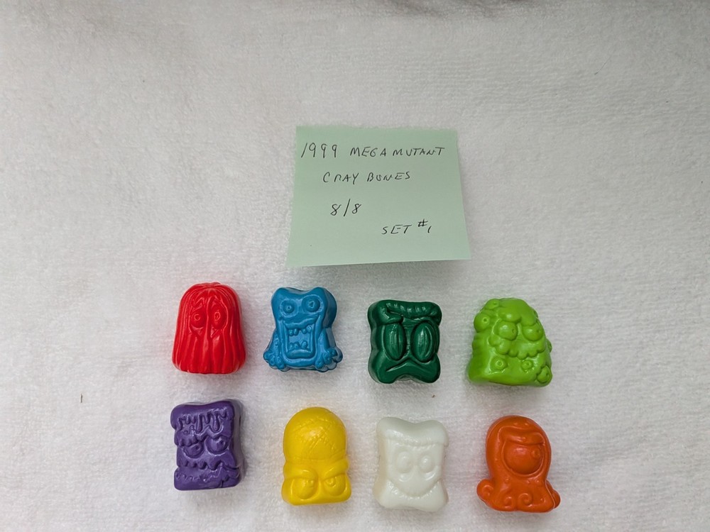 Complete Set of 8/8 Mega Mutant Go Go’s Crazy Bones.