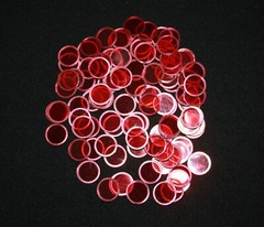 500 Bingo Chips Markers 100 each color – Use with Magnetic Wand on paper sheets