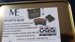 Game Championship Sport Game in Collectible Tin Box – 50 Cards – 100 Questions