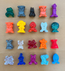 Vintage Mixed Lot of 20 Count Gogo’s Crazy Bones Miniature Mini Toy Figures