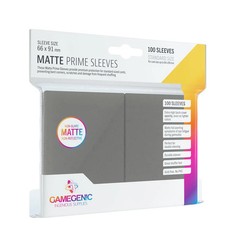 Matte Prime Card Sleeves: Dark Gray Standard GameGenic NEW