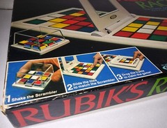 Vintage 1982 Rubiks Race Game By Ideal Complete, Rubiks Cube Face Matching Game