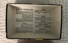 Vintage 1941 Treasure Hunt Game – Original Box – Pieces of Eight CARDBOARD