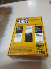 First & Last Drinking Card Board Game Hunch Studios Buzzed