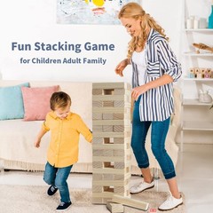 Giant Tumble Tower Family Games for Kids and Adults 60 Blocks New Zealand Pin…