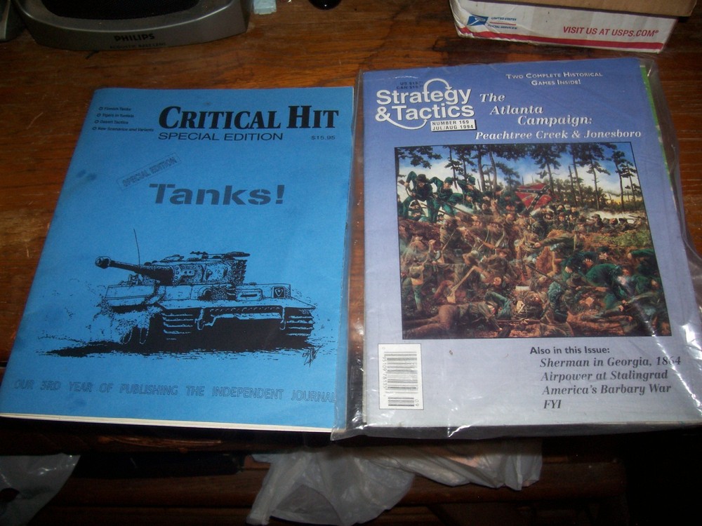 Vintage Military Games Critical Hit Tanks & S&T Magazine 169 Puched Complete