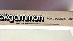 Vintage 1973 Whitman Board Game Backgammon Set Complete Made in USA