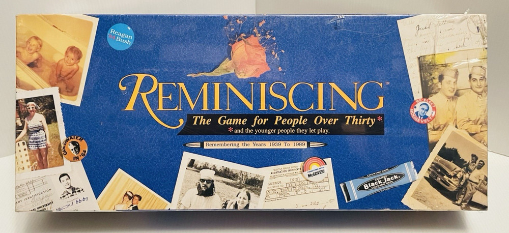 Reminiscing the Board Game for People Over Thirty 1993 Edition TDC Games Sealed.