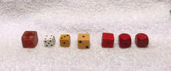 7 1960’s Various Board Game Throwing Dice Good Usable Condition