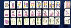 New high-end Transparent blue 🐞American Mahjong Tiles set ,160 tiles+ Bag
