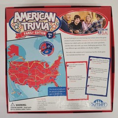 American Trivia Family Edition Board Game US History Geography Kids Adults 9+
