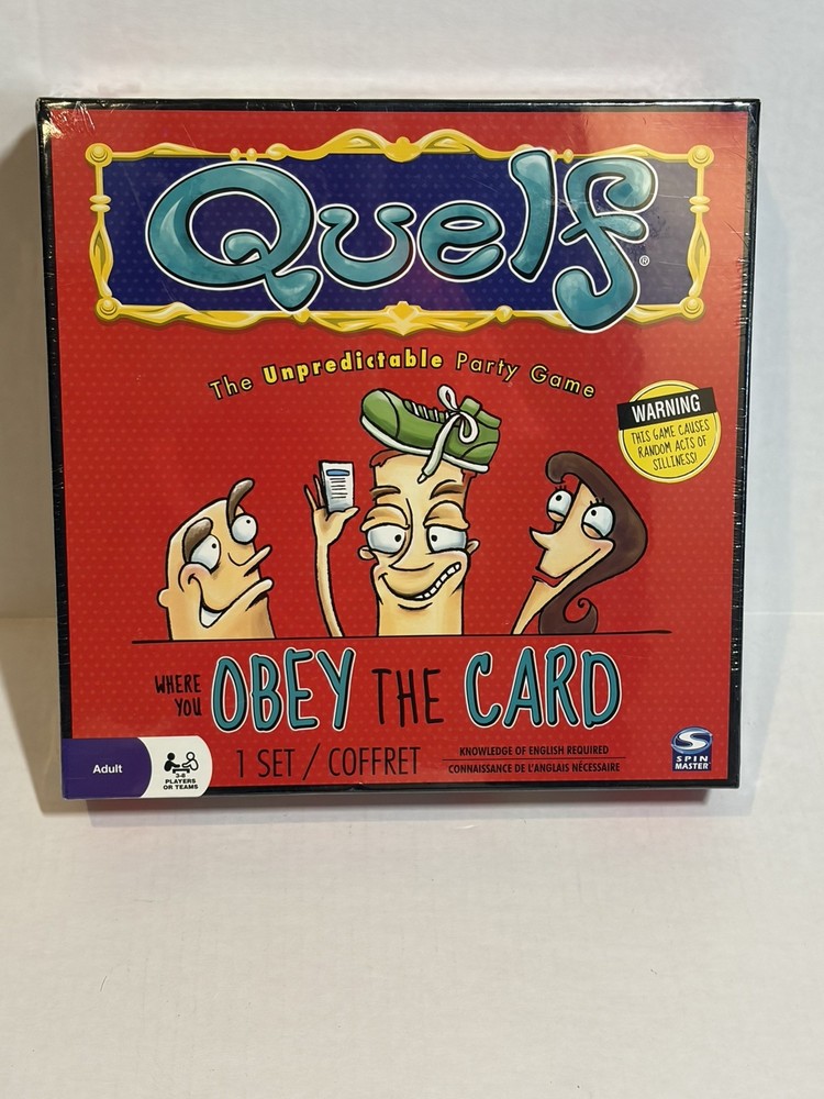 NEW SEALED – Quelf The Unpredictable Party Game Where You Obey the Card!