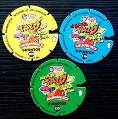 Animaniacs Tazos – Complete Set 1 to 60 Pogs *RARE* $10 / Tazo – Elma Chips 1997