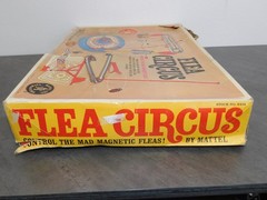Vtg 1965 Mattel FLEA CIRCUS Magnetic Acrobatic Action Board Game *Read discrip.