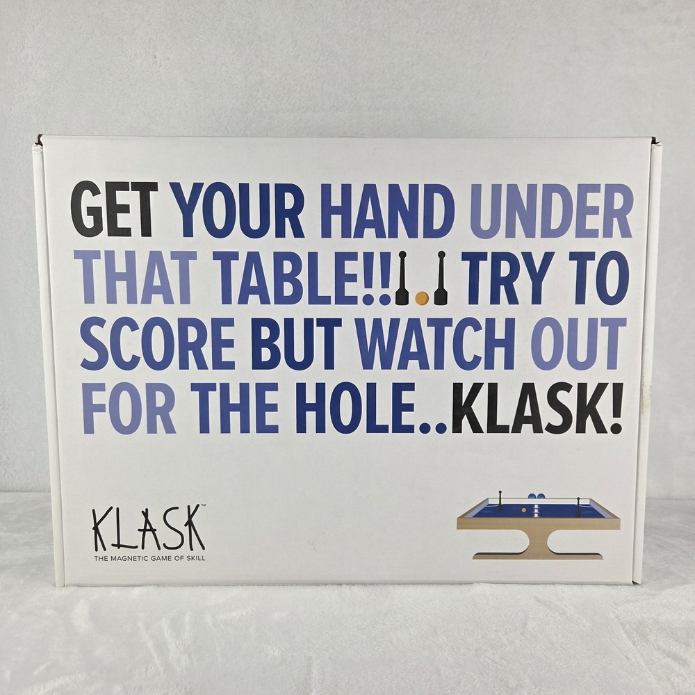 KLASK Magnetic Game Of Skill 2016 Board Game Complete Tested Kids and Adults