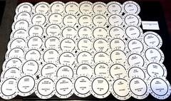 Players for 1973 Cadaco All-Star Baseball Game 61 Pre-Cut discs