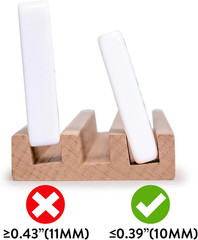 Yellow Mountain Imports Domino Accessories Combo – 10” Beechwood Racks (Set of 4