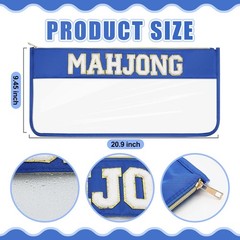 1 PCS American Mahjong Bag – Empty Mahjong Tiles Bag Only with Zippered & Let…