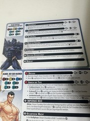 Marvel Crisis Protocol Namor Black Panther Bast Character & Tactic Cards German