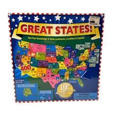 GREAT STATES! Board Game, 2010 International Playthings, New Sealed