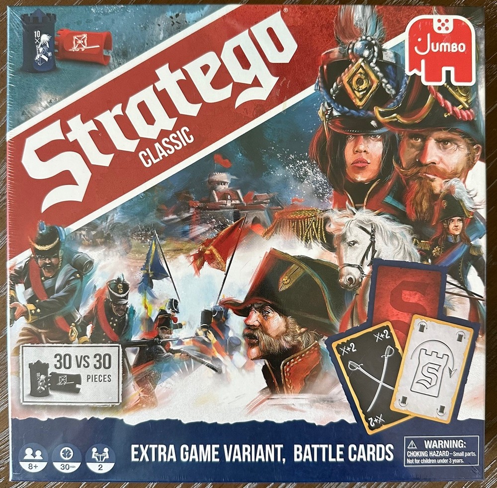 NEW & SEALED! Stratego Classic Board Game War Strategy Game With Battle Cards