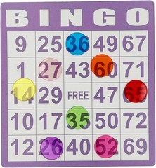 500 Pcs of 3/4 inch Transparent 8 Color Clear Bingo Counting Chips Plastic…